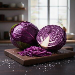 Chou Rouge Croquant (pièce)– Couleur Intense, Saveur Douce et Texture Ferme