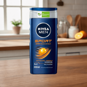 Gel douche 3en1 – NIVEA MEN – Sport – 250ml – Fraîcheur 24h – Parfum revitalisant