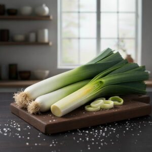 Poireau Fondant – Goût Doux, Parties Verte et Blanche, et Légume Réconfortant