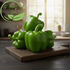 Poivron Vert Bio – Fraîcheur Végétale, Croquant et Caractère
