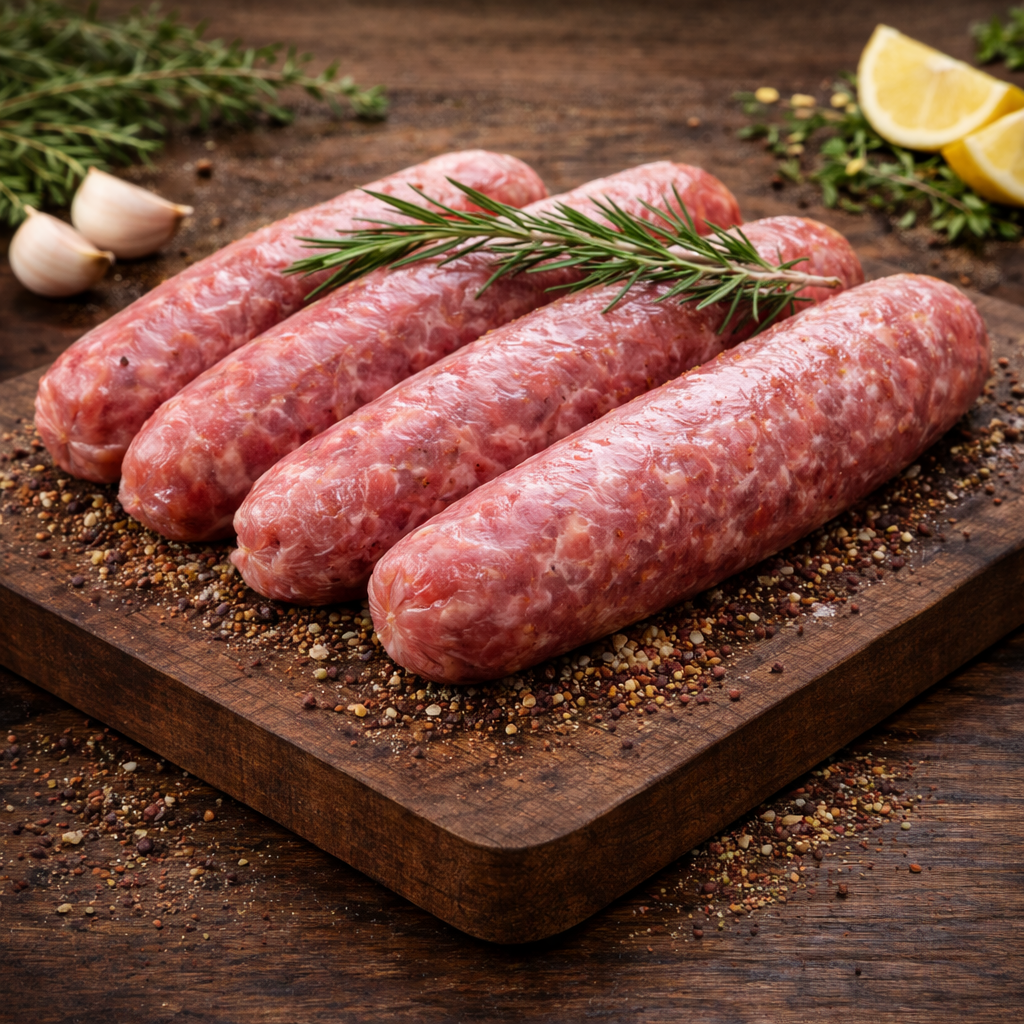 Saucisse de Bœuf(500g) – Puissance Aromatique, Caractère et Gourmandise