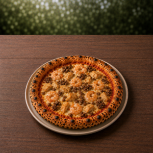 La Pizza Mixte – Le Duo Parfait de Sauce Tomate et Viande Hachée Savoureuse