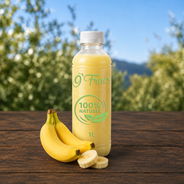 Jus de Banane Frais – Douceur Infinie, Énergie et Onctuosité