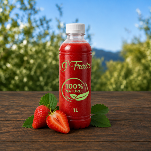Jus de Fraise Frais – Éclat de Fraîcheur, Gourmandise et Parfum Intense